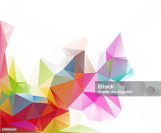 Polygonal Mosaico Fondo Vector Illustration Business Plantillas De Diseño Foto de stock y más banco de imágenes de 2015