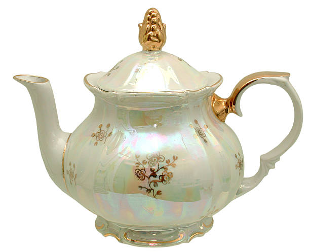 istock Teapot with gold decoration 531656253