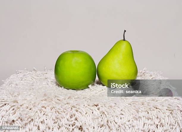 Apple And Pear Stock Photo - Download Image Now - 2015, Apple - Fruit, Food