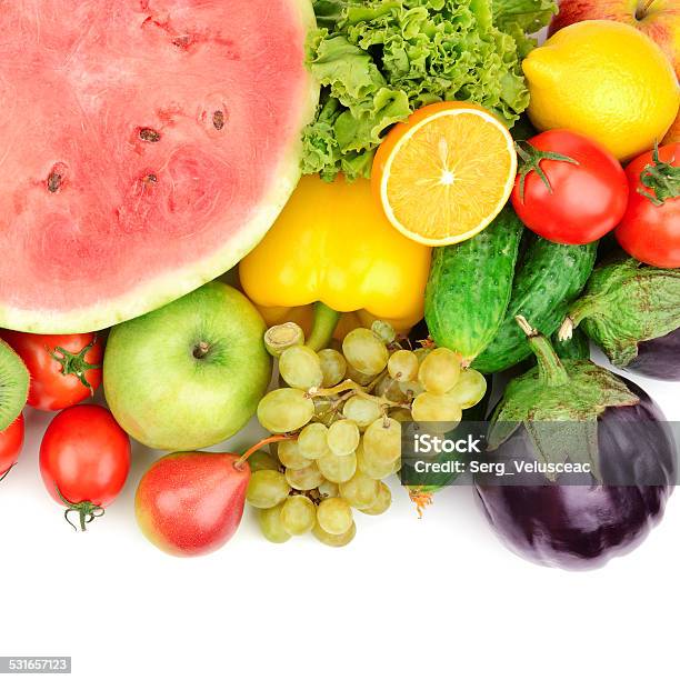 Fruits And Vegetables Stock Photo - Download Image Now - 2015, Agriculture, Apple - Fruit