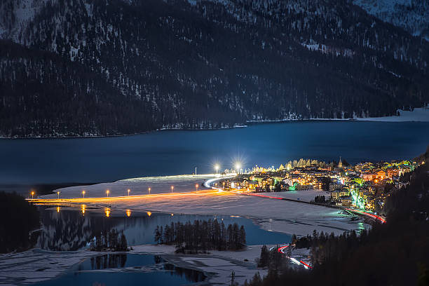 istock Alpine village on the lake 531658197
