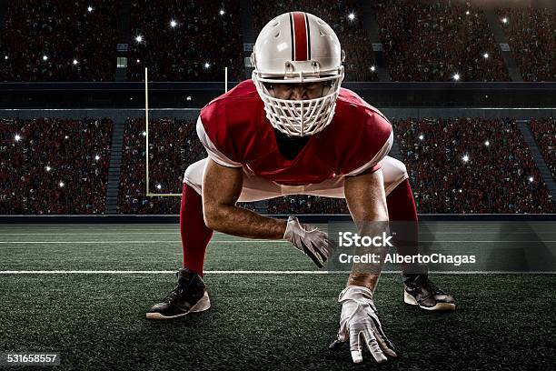 Football Player Stock Photo - Download Image Now - 2015, Adult, American Football - Sport