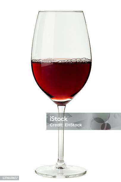 Bicchiere Di Vino Rosso Isolato Su Sfondo Bianco - Fotografie stock e altre immagini di Malbec - Malbec, Bicchiere da vino, Bicchiere