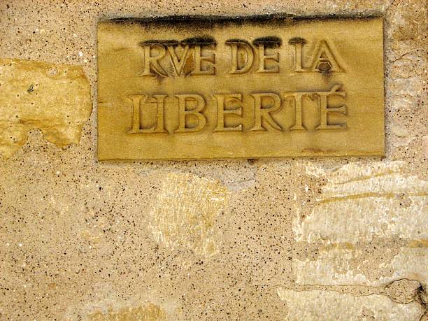 istock Rue-de-la-Liberte road sign 531658863