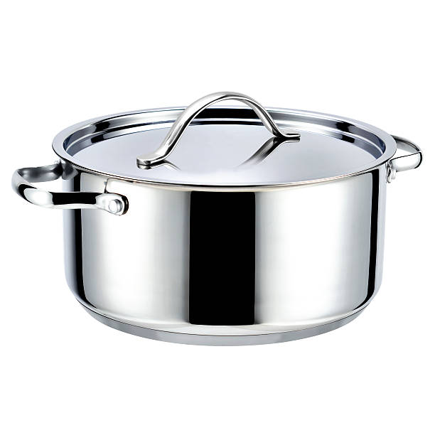istock Stainless Steel Covered Casserole Isolated 531660143