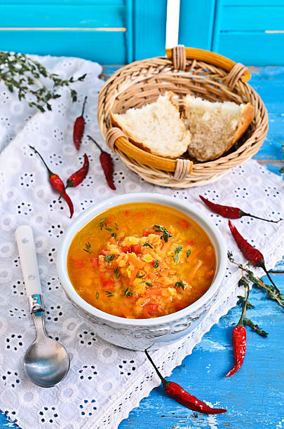 istock Soup of red lentils and vegetables 531661023