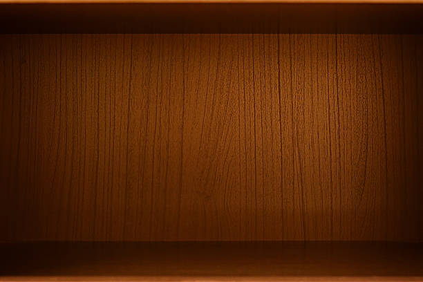 istock Empty wood box, cabinet or bookcase  as background 531661771