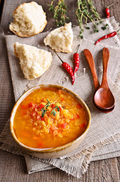 istock Soup of red lentils and vegetables 531670309