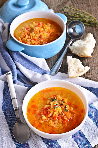 istock Soup of red lentils and vegetables 531670369