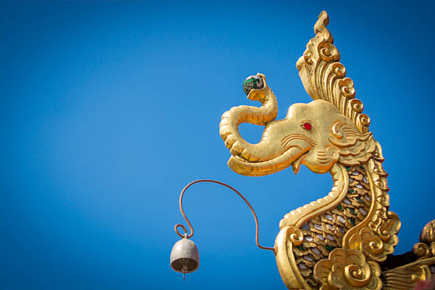 istock Stripe -headed snake in the temple 531670747