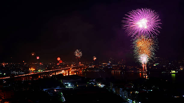 istock Firework for New year celebratoin at Bangkok, 531673067