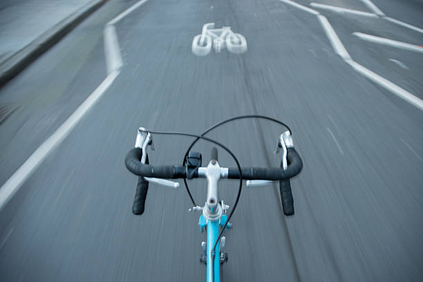 istock Bike speeding on London road 531674687