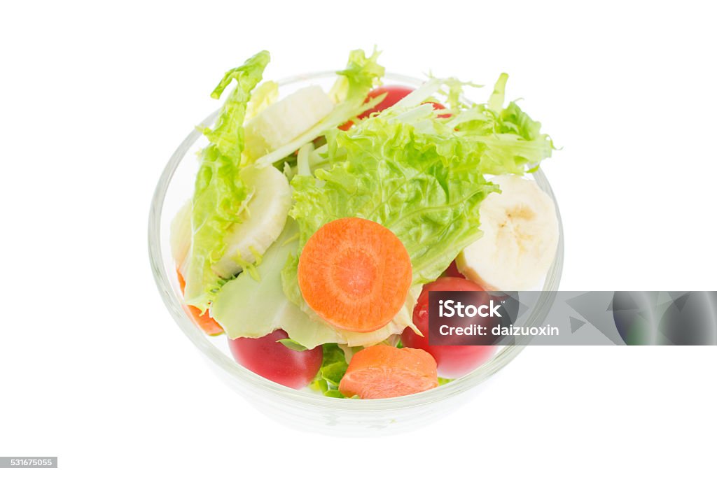 vegetable salad vegetable salad in glass bowl 2015 Stock Photo