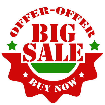 Label with text Big Sale