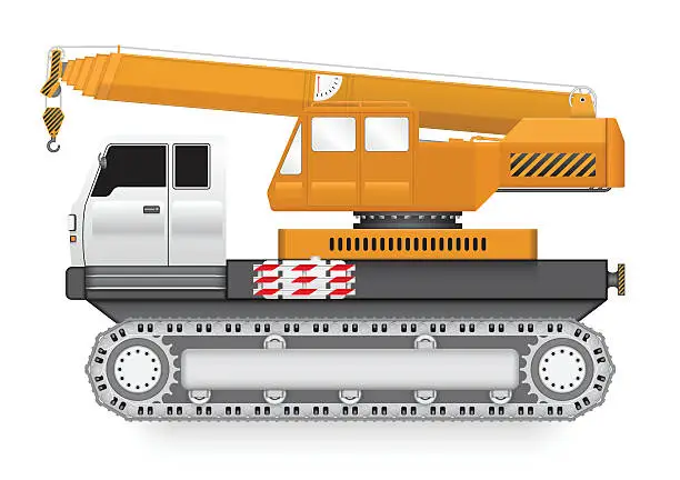 Vector illustration of Crane_truck