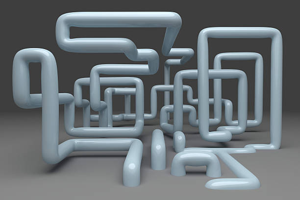 istock 3D abstract  illustration of pipelines 531684738