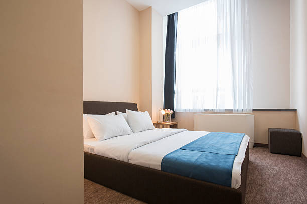 istock Elegant hotel bedroom interior 531687450