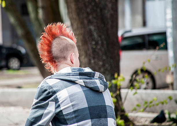 istock Punk with an original red hairdress. 531690854