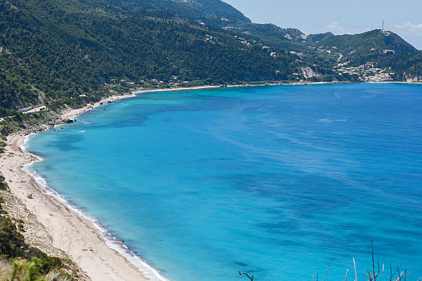 istock Blue beaches around Agios Nikitas village, Lefkada, Greece 531691068