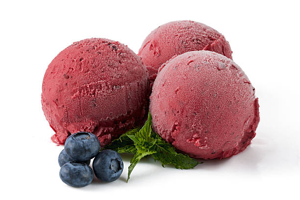 istock Berry ice cream scoops with blueberry 531691078