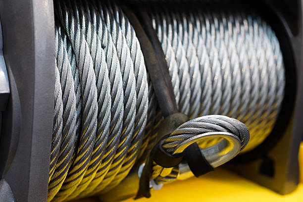 zopfmuster-transformator - steel cable wire rope rope textured stock-fotos und bilder