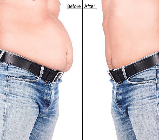 istock Before and After Body Young Man Fat Belly 531691642