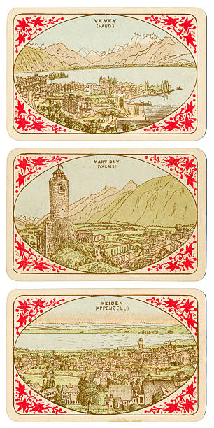 istock Playing cards Switzerland 1880 Heiden Martigny Vevey 531692871