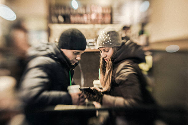 istock Man and women in the cafe 531694239