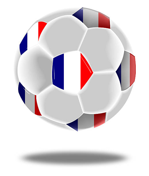 istock Soccer ball with a flag of France 531694610