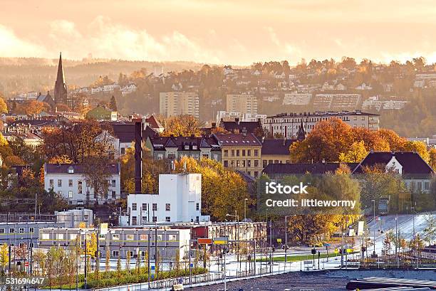 The Morning Of Oslo Norway Stock Photo - Download Image Now - Oslo, Norway, Urban Skyline