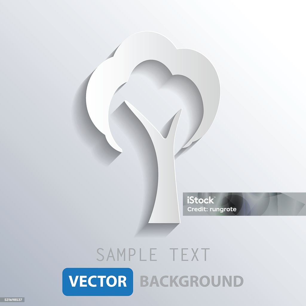 Tree With Background Vector White Tree Background Vector Eps10 Stock Illustration - Download Image ...