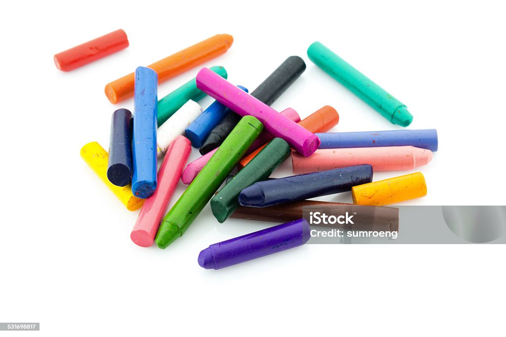 Group Of Oil Crayons Stock Photo - Download Image Now - 2015, Art