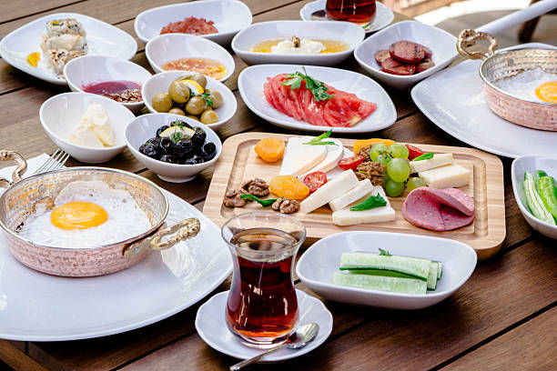 turkish breakfast Turkish breakfast turkish sausage stock pictures, royalty-free photos & images