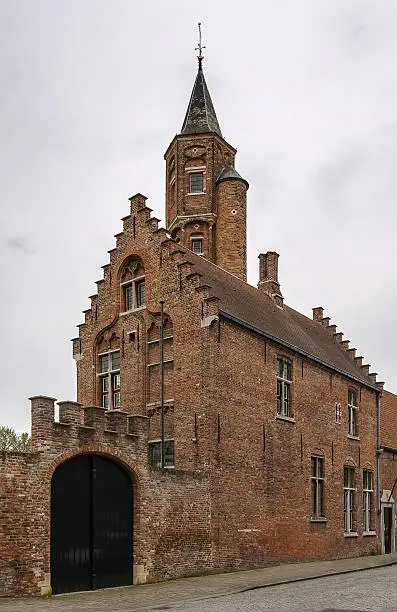 building of St. Sebastian Archers Guild in Bruges, Belgium