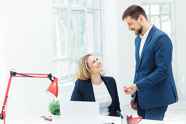 istock Male and female office workers 531700242