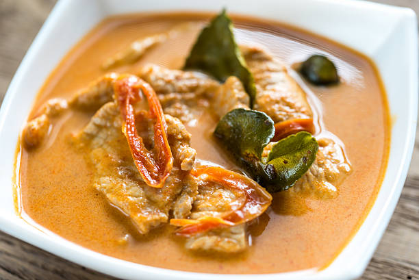 tailandesa de curry panang - panang curry fotografías e imágenes de stock