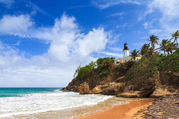 punta thon beach, porto rico - portoricain photos et images de collection