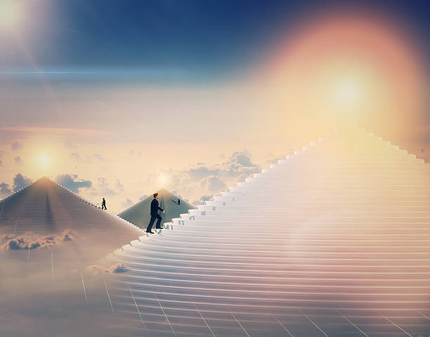 istock going to the top 3d scene 531708350