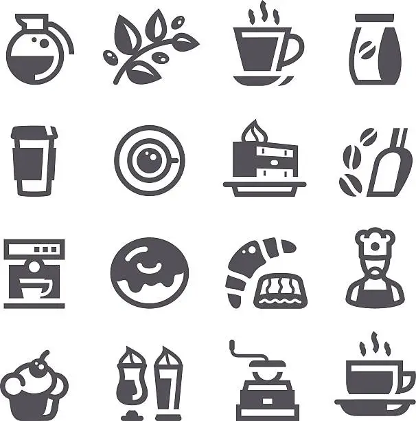 Vector illustration of Cafe icons