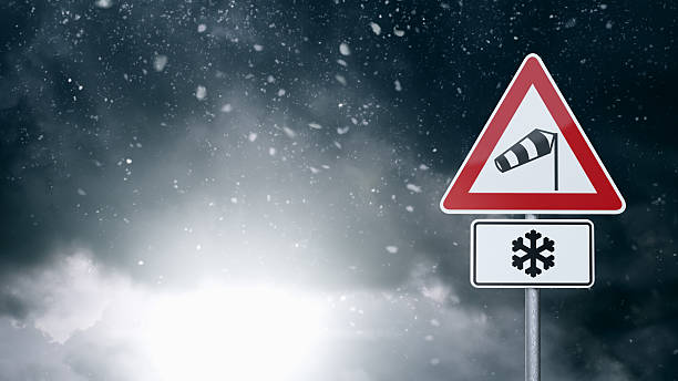 istock Bad Weather - Caution - Risk of Storm - Warning Sign 531710155