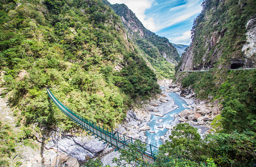 Tarogo gorge is famous in Taiwan
