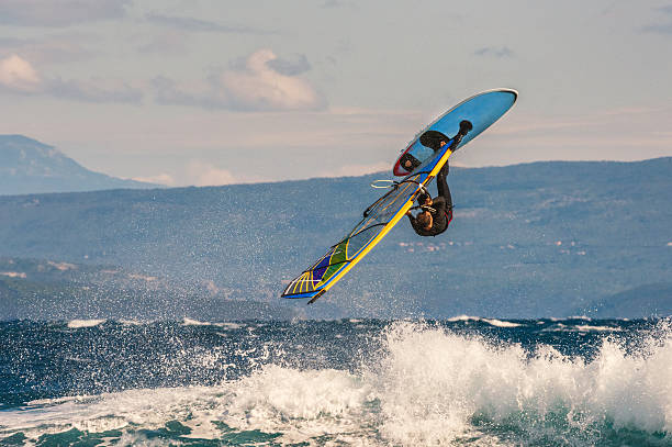 istock Young Male Athlete Performing Extreeme Windsurf Jump 531710746