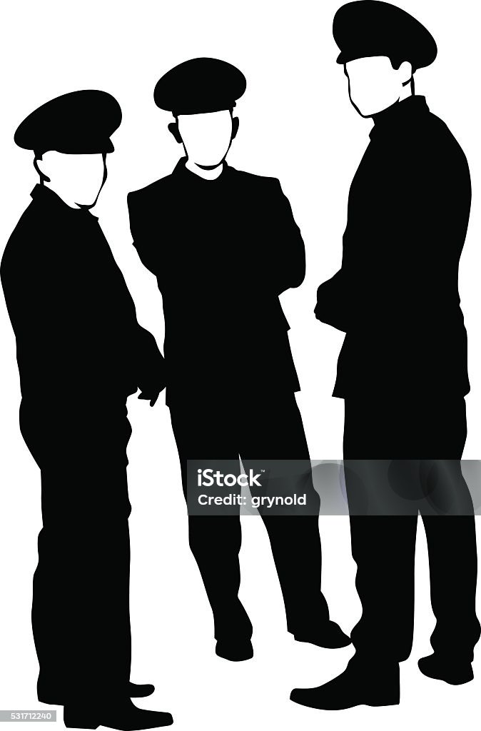 Military men People of special police force on white background Adult stock vector