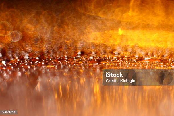 Orange Golden Background Blur Bokeh Texture Drops Stock Photo - Download Image Now - 2015, Abstract, Beauty