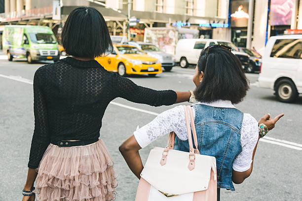 istock Two Beautiful Black Women Walking in New York 531712633