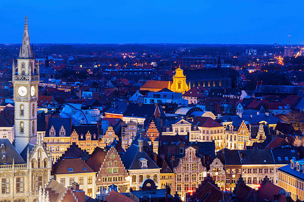 istock Ghent Clock Tower and city panorama 531712684