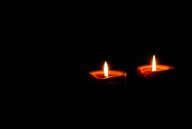 Dark Candles - Tranquility stock photo