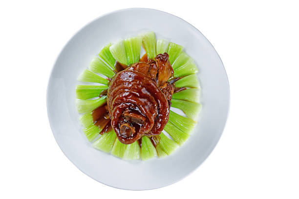 Chinese Pig Elbow in White Plate
