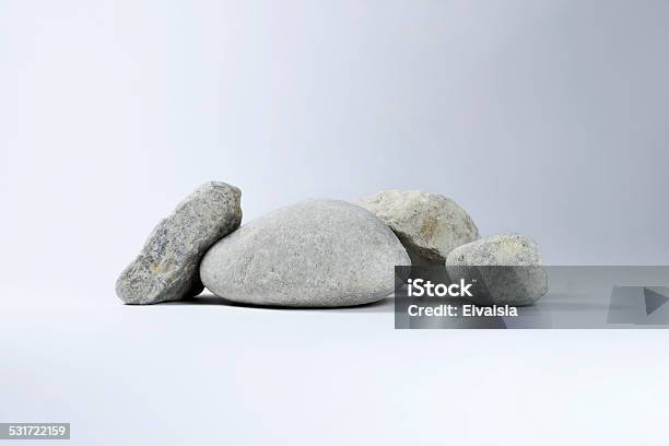 Pebble Stones Stock Photo - Download Image Now - Circle, Rock - Object, White Background