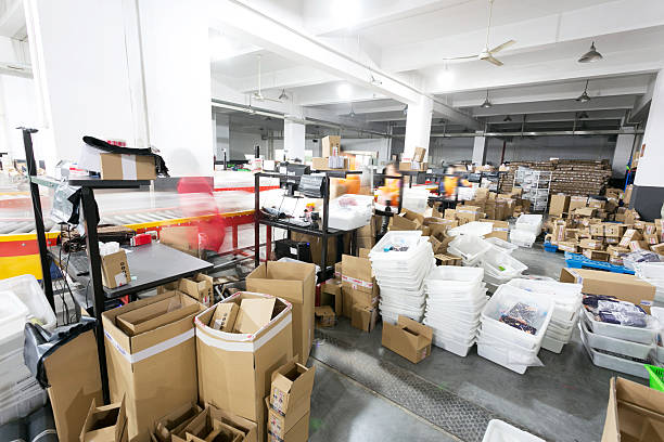 istock express delivery storage room interior in factory 531722327